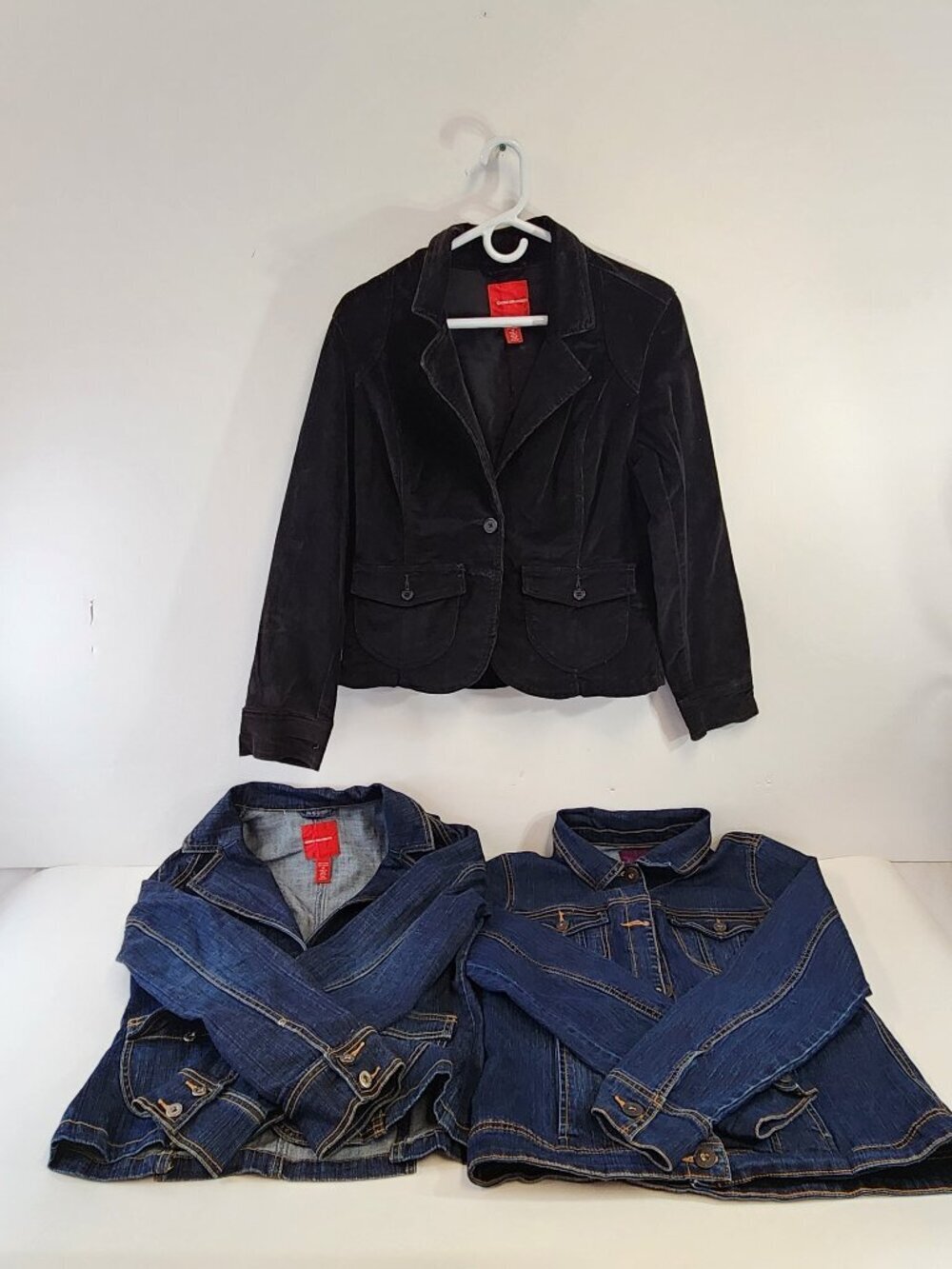 Gloria Vanderbilt Jean & Corduroy Jacket Lot of 3 Size Medium